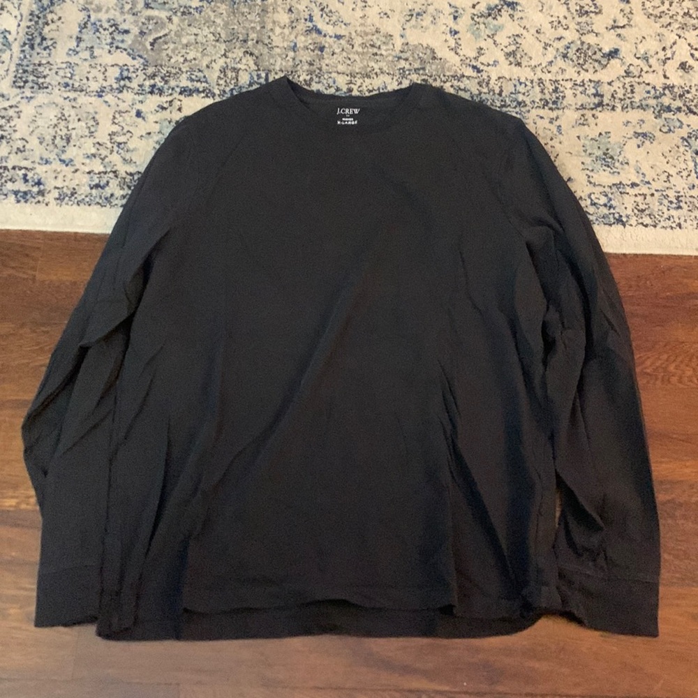 J Crew Black Long Sleeve Tee - XL